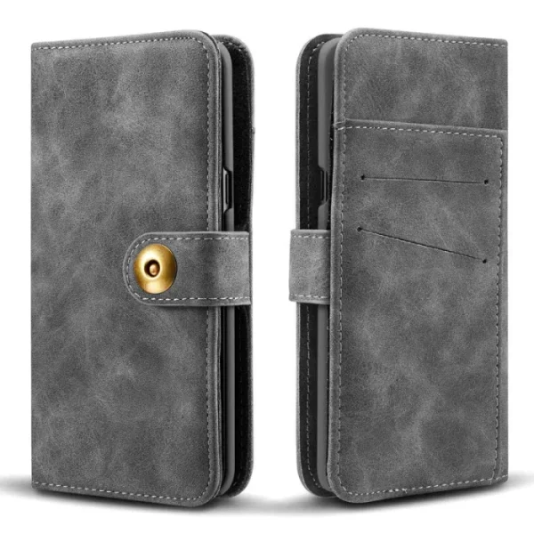 2in1 Black Leather Folio Case for iPhone 7+ / 8+ | 2in1 Black Leather Folio Case for iPhone XR | 2in1 Black Leather Folio Case for iPhone XS